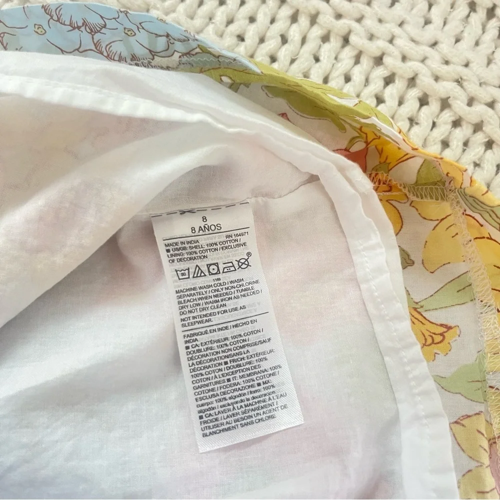 Janie and Jack Multicolor Floral Girl's Dress Size 8 - Picture 4 of 7